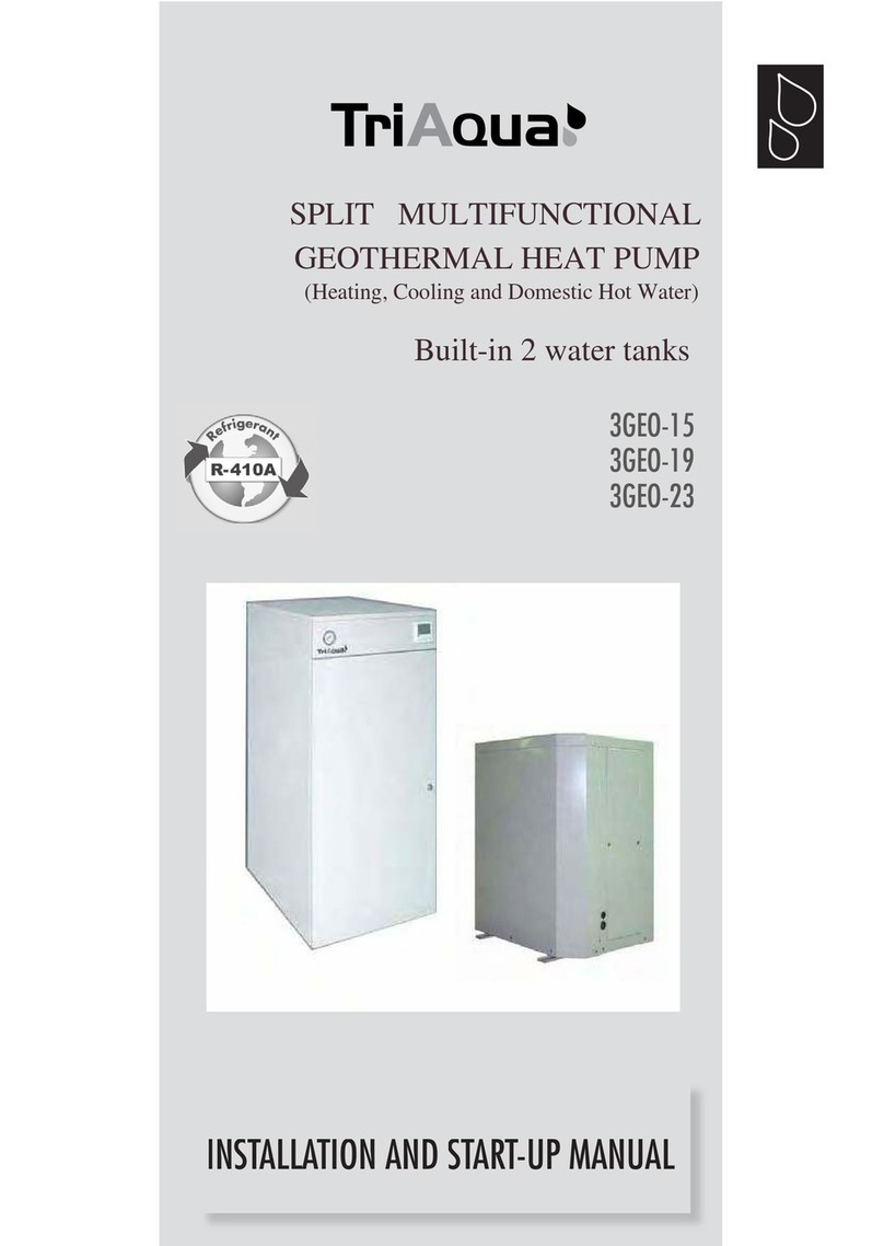 Triaqua 3GEO-15 Installation and start-up manual