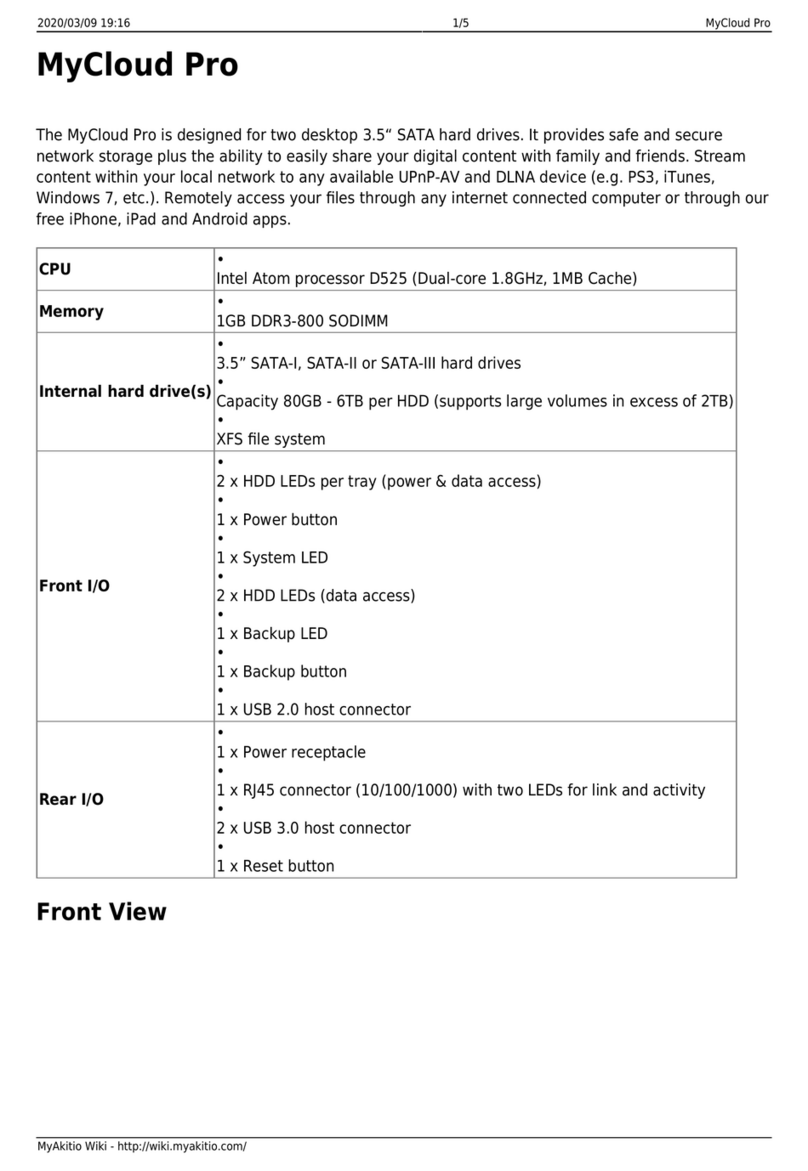 Akitio MyCloud Pro manual