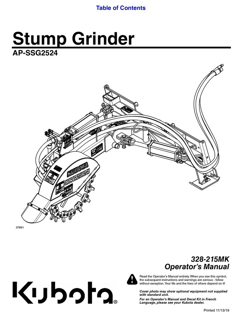 Kubota AP-SSG2524 Operator's manual