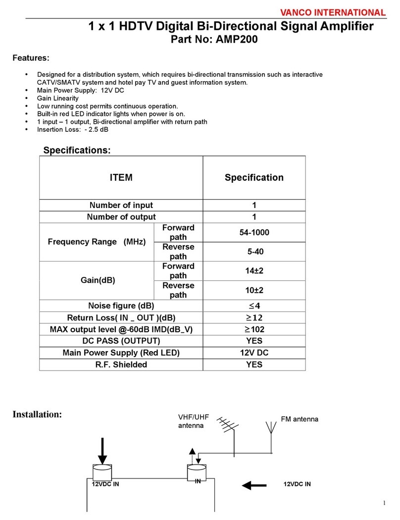 Vanco AMP200 instructions