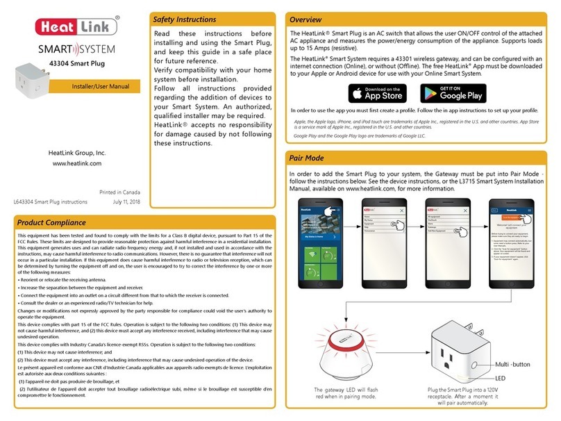 HeatLink Smart System 43304 installer and user manual