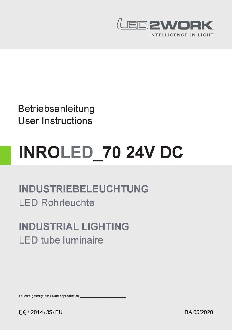LED2WORK INROLED_70 User manual