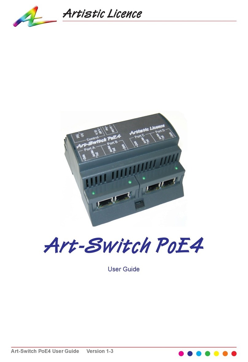 Artistic Licence Art-Switch PoE4 User manual