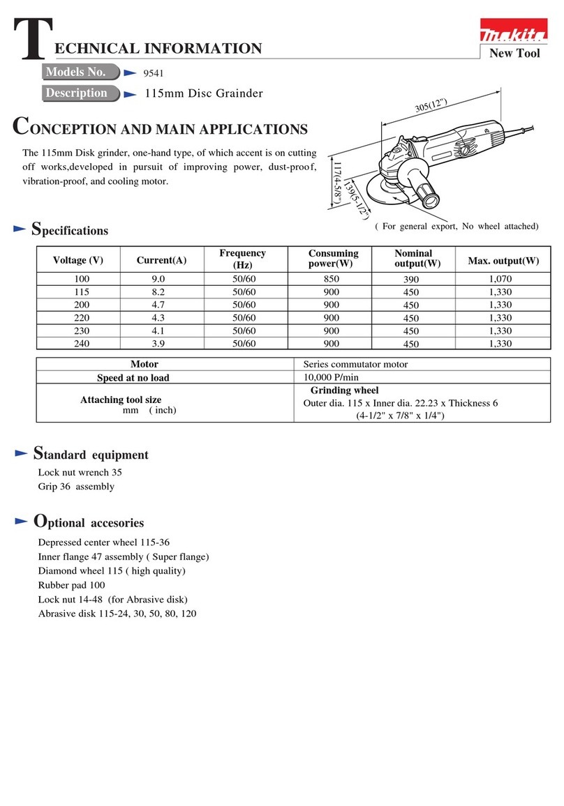 Makita 9541 User manual