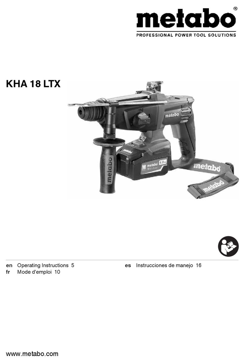 Metabo KHA 18 LTX User manual
