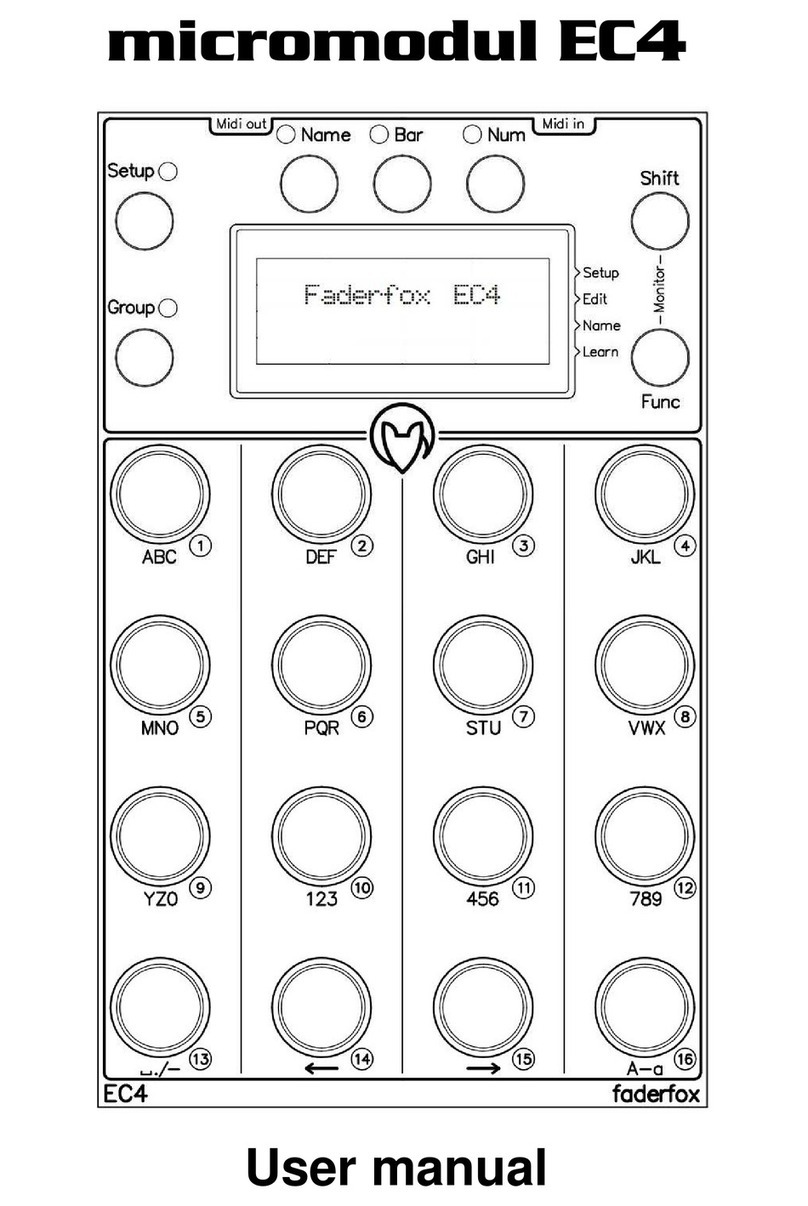 Faderfox micromodul EC4 user manual