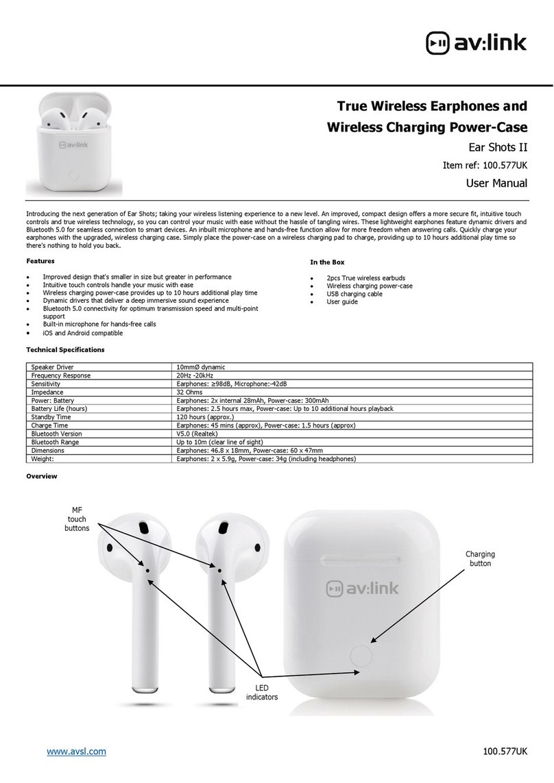 AVLink Ear Shots II user manual