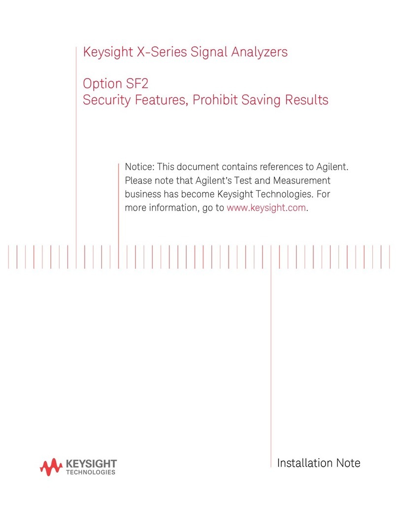 Keysight x series Installation note