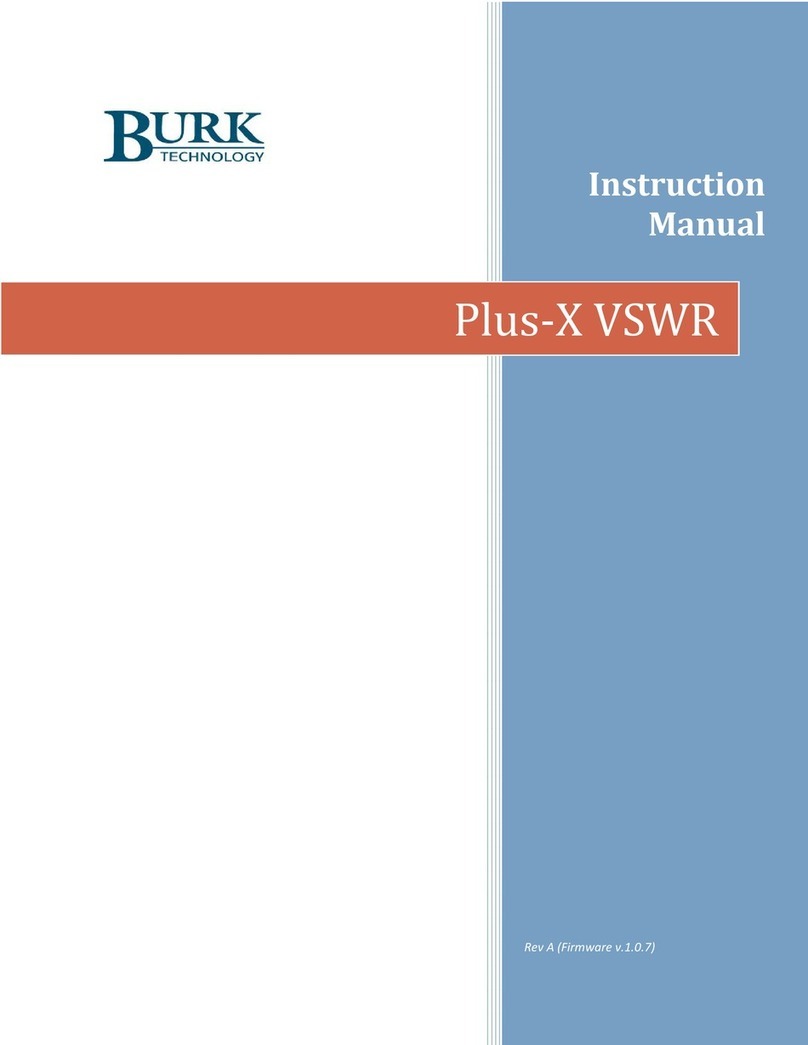 BURK Technology Plus-X VSWR instruction manual