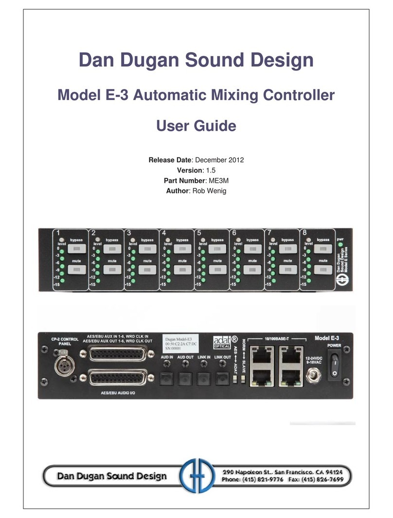 Dan Dugan Sound Design E-3 user guide