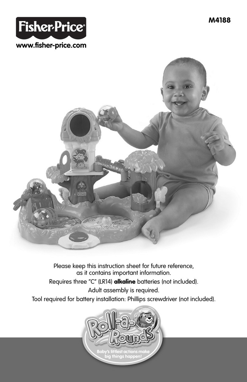 Fisher-Price Roll-a-Rounds Jungle Friends Treehouse instruction sheet Fisher-Price Roll-a-Rounds Jungle Friends Treehouse instruction sheet