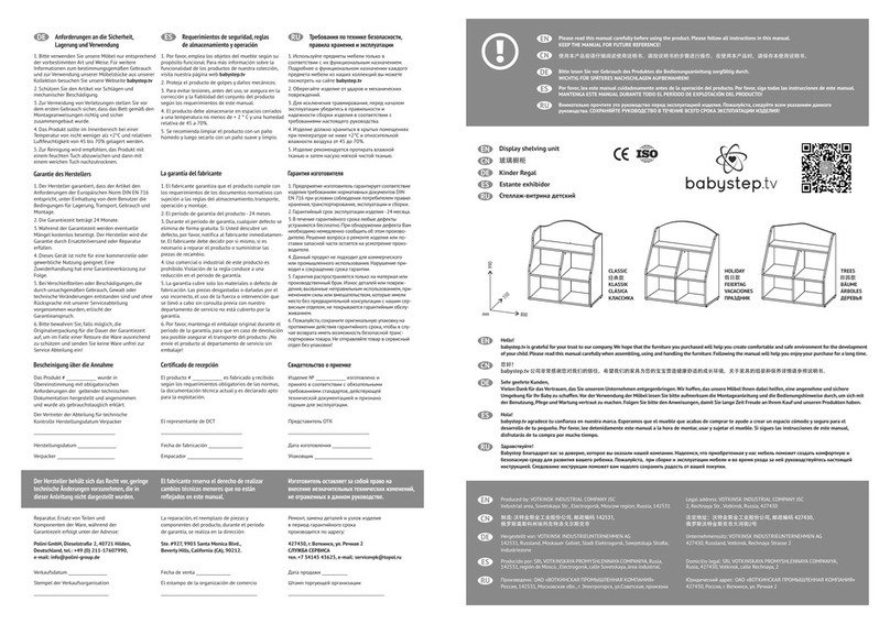 Babystep CLASSIC Assembly instructions