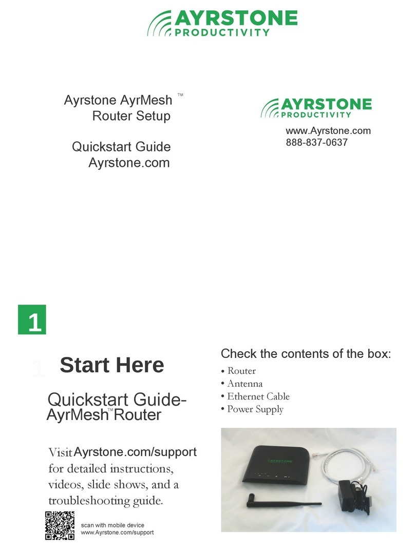 AYRSTONE AyrMesh Setup manual