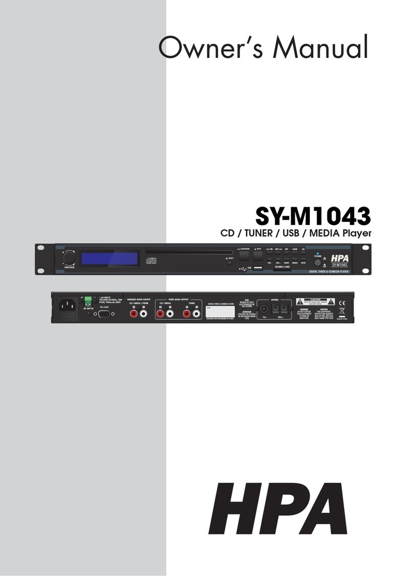 HPA SY-M1043 User manual