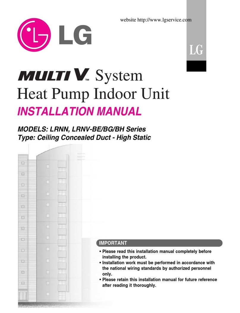 LG MULTI V LRNN-BE Series User manual