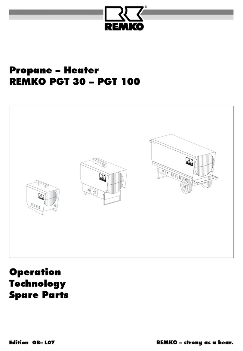 REMKO PGT 30 User manual