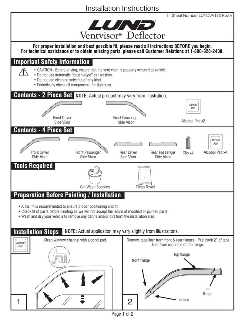 Lund Ventvisor User manual