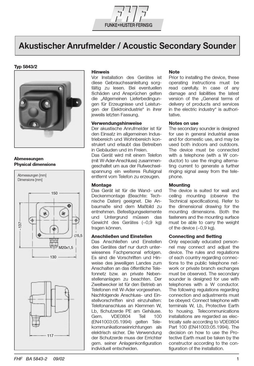 FHF 5843/2 User manual