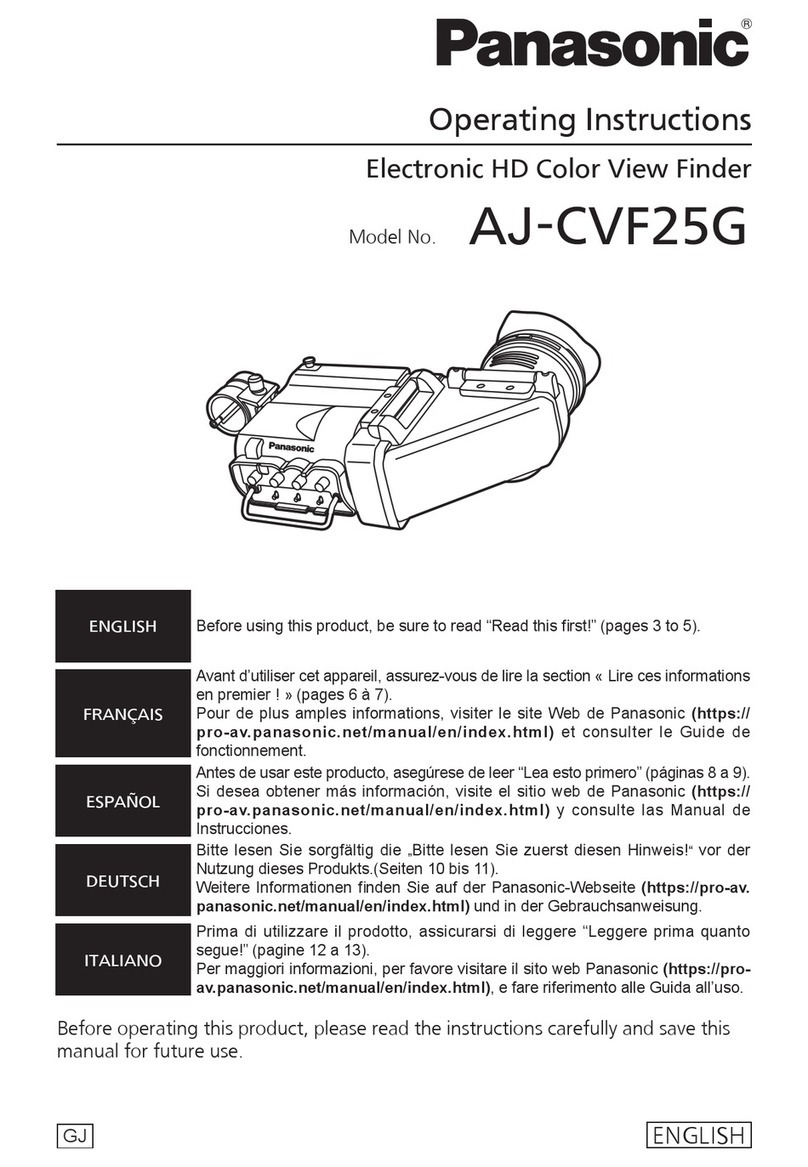 Panasonic AJ-CVF25GJ operating instructions