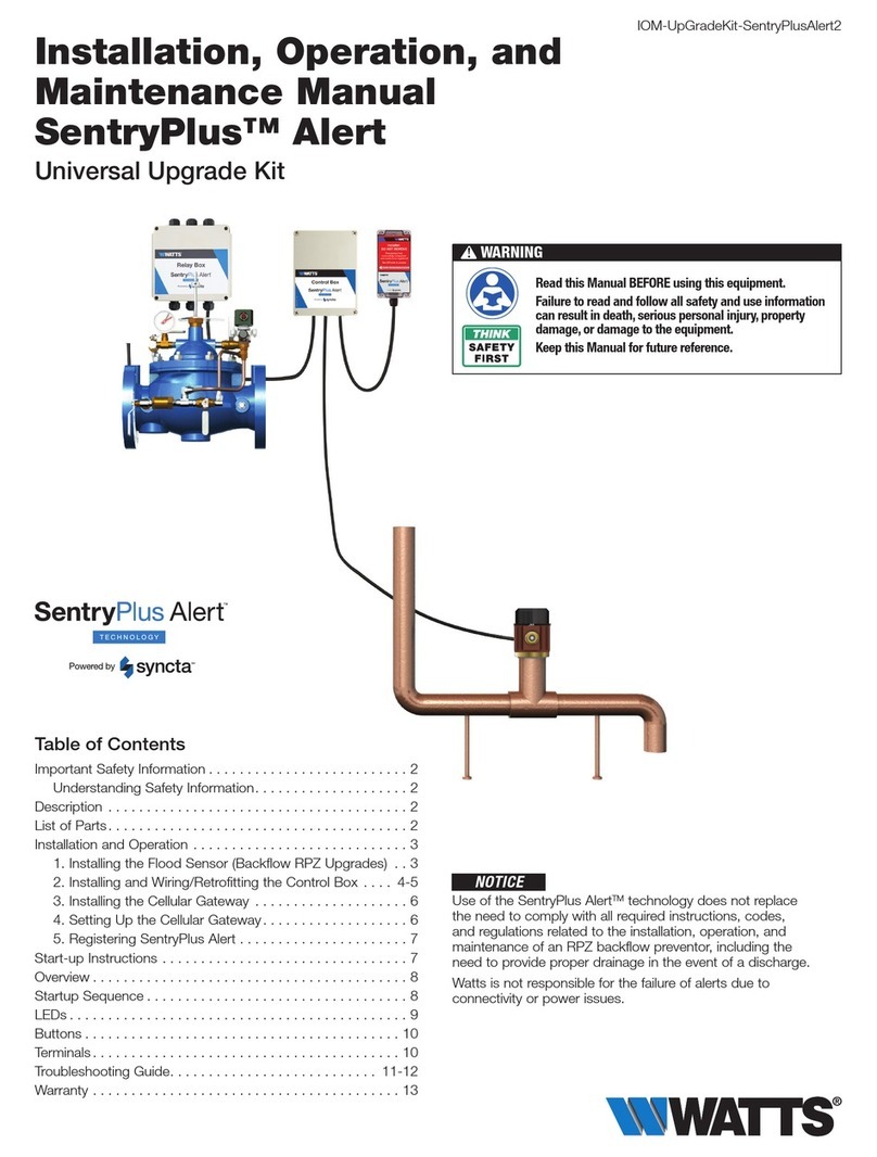 Watts SentryPlus Alert User manual