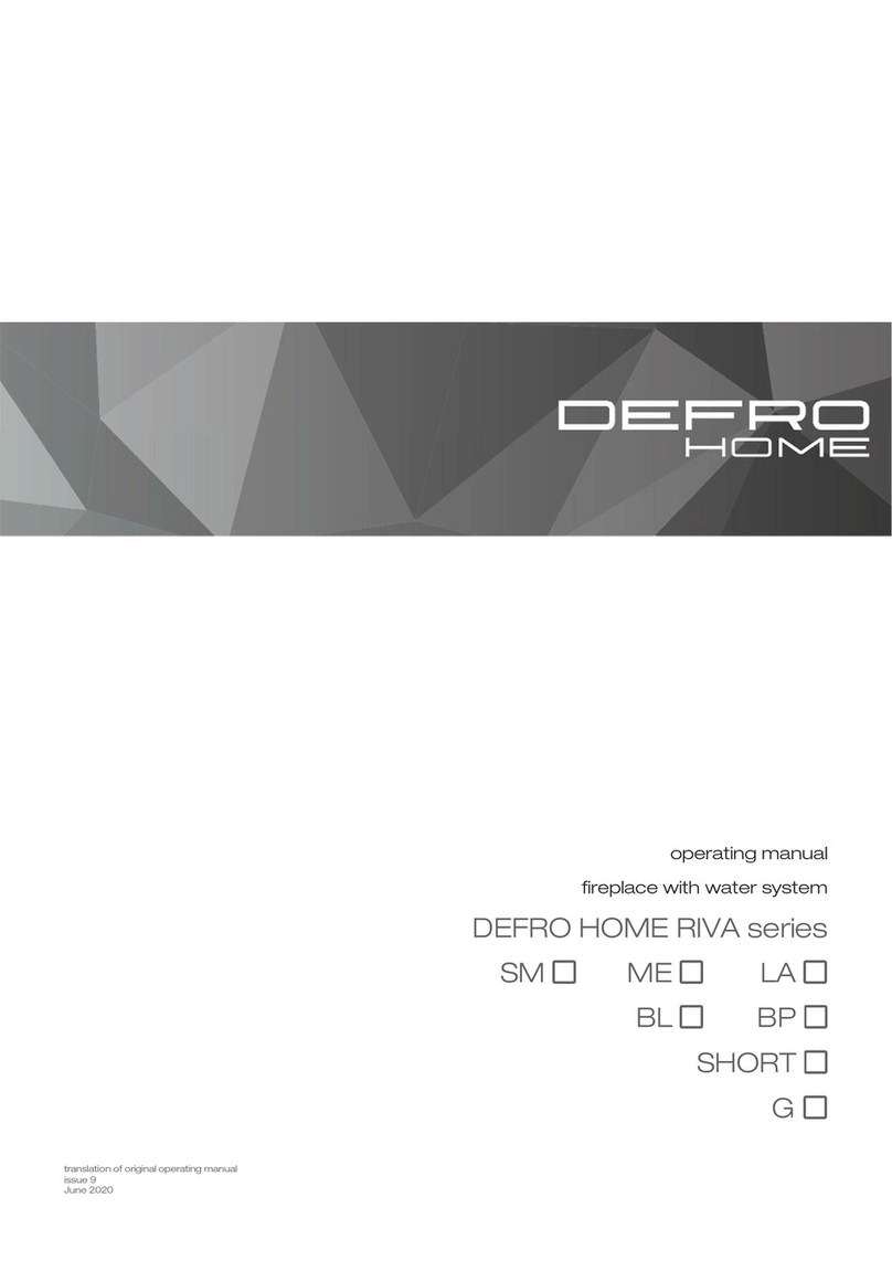 Defro Home RIVA Series User manual