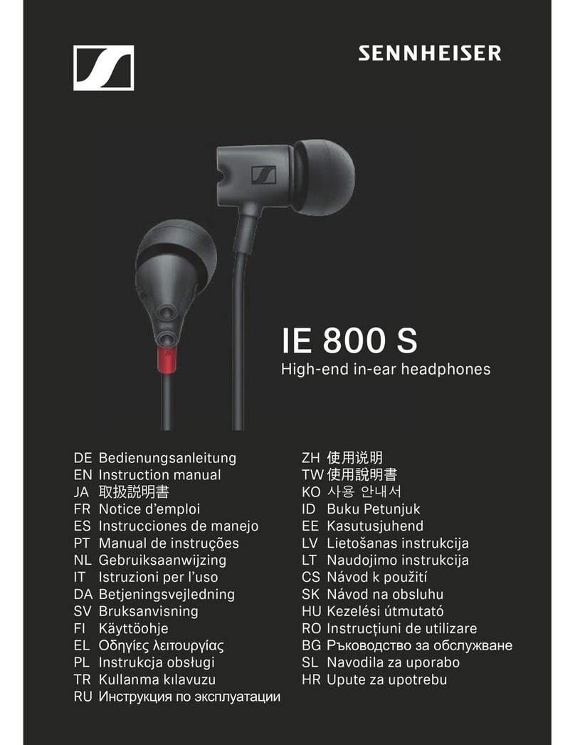 Sennheiser IE 800 S instruction manual