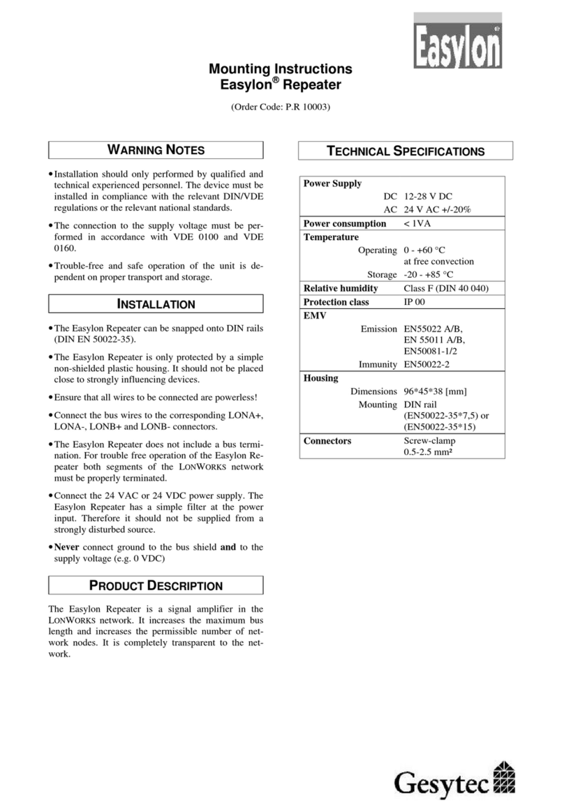 Gesytec Easylon Mounting instructions