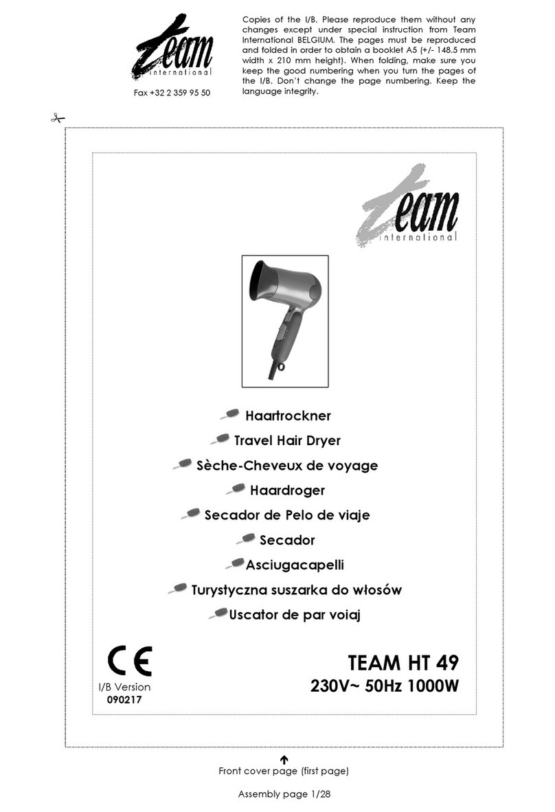 Team International HT 49 manual