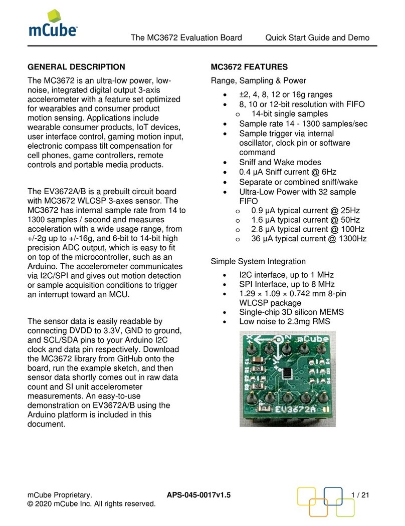Mcube EV3672A User manual