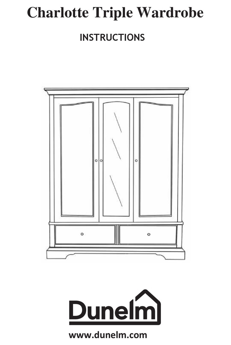 Dunelm Charlotte Triple Wardrobe User manual Dunelm Charlotte Triple Wardrobe User manual