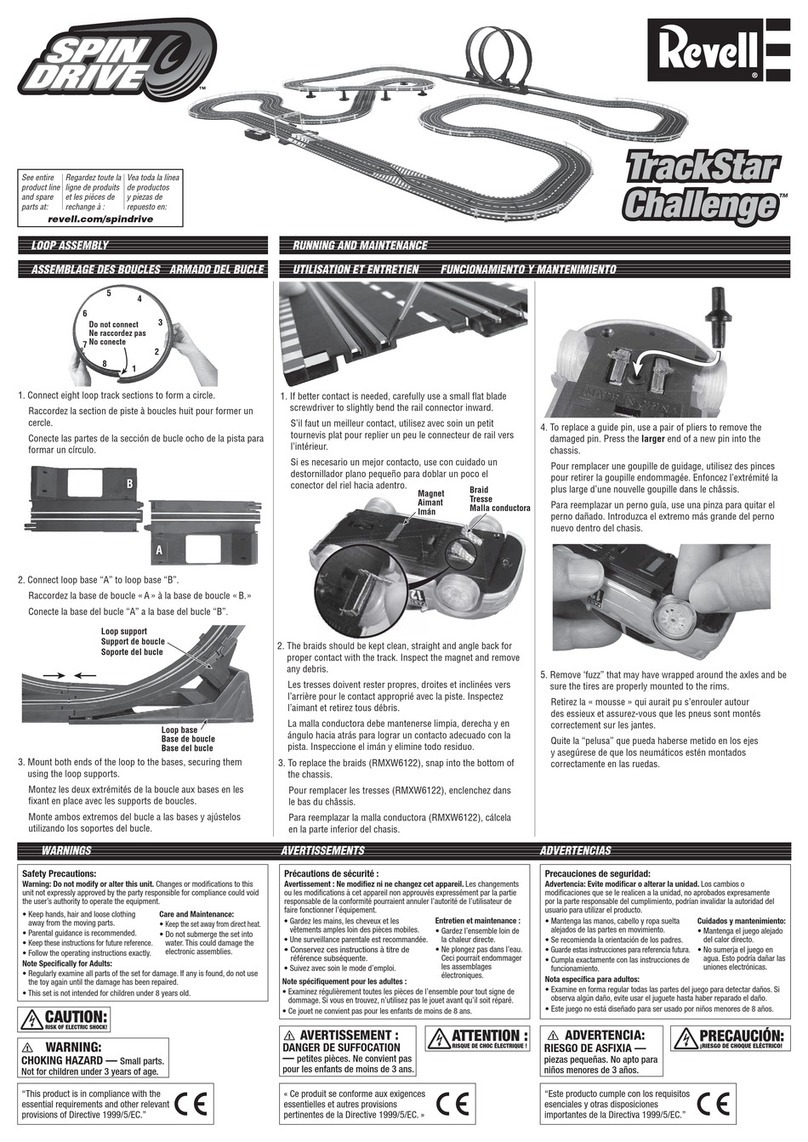 REVELL SPIN DRIVE TrackStar Challenge User manual REVELL SPIN DRIVE TrackStar Challenge User manual