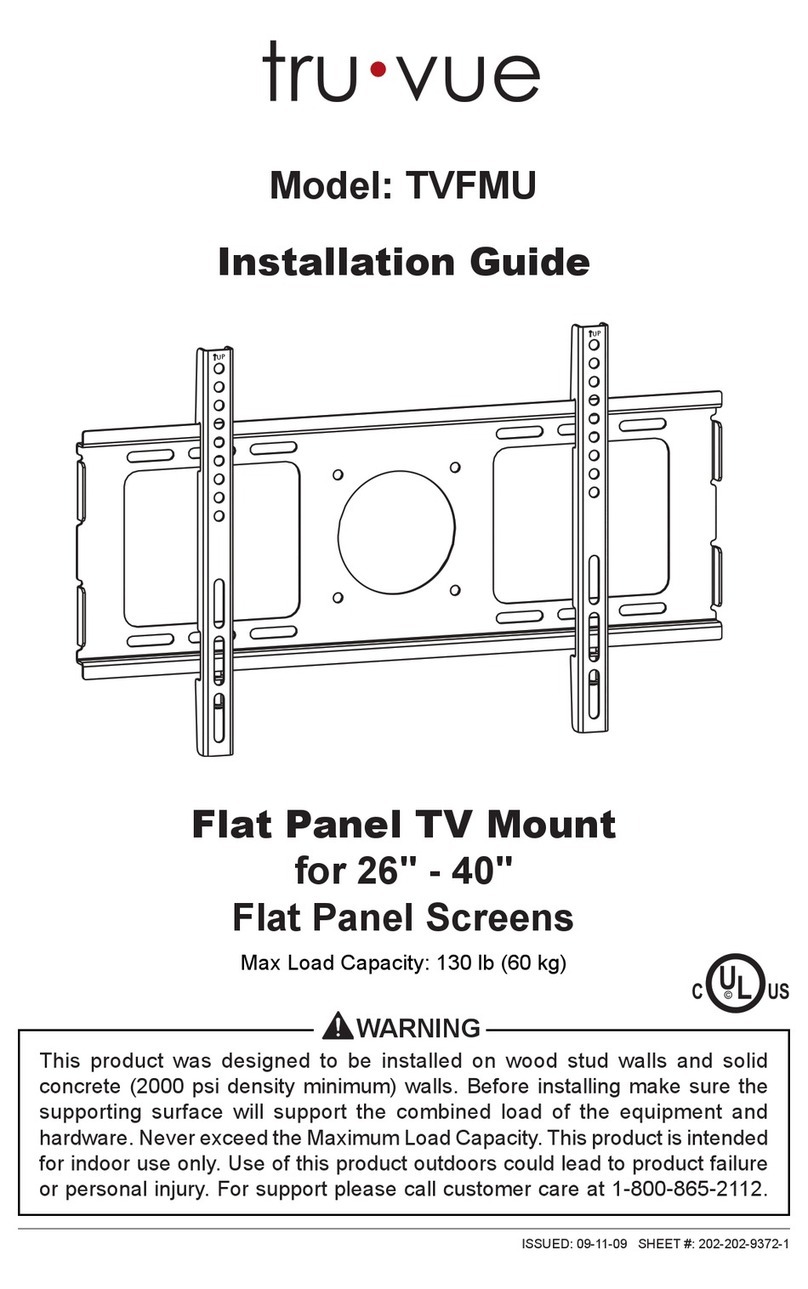 Tru Vue TVFMU User manual Tru Vue TVFMU User manual