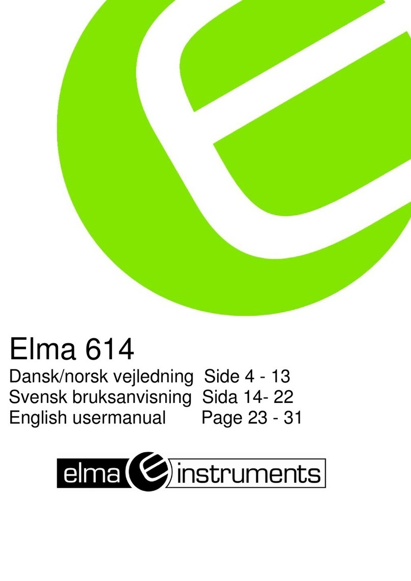 Elma Instruments 614 user manual