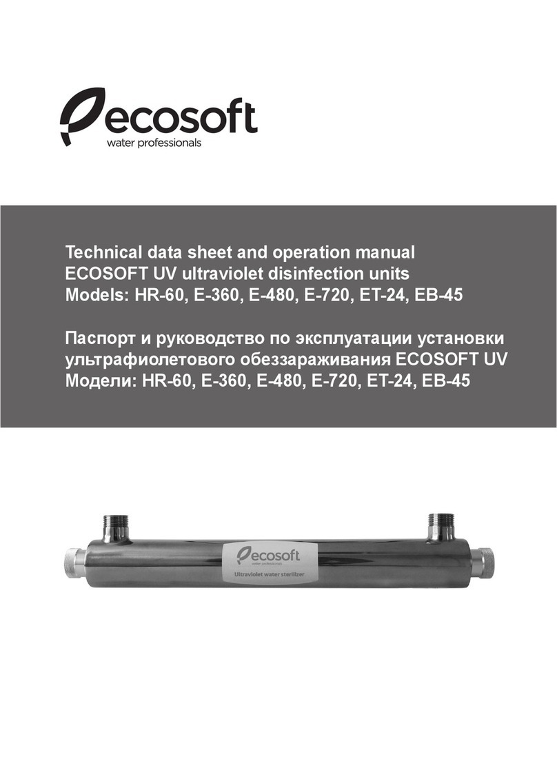 Ecosoft HR-60 Technical data sheet and operation manual