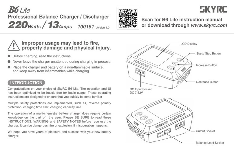 Skyrc B6 Lite User manual Skyrc B6 Lite User manual