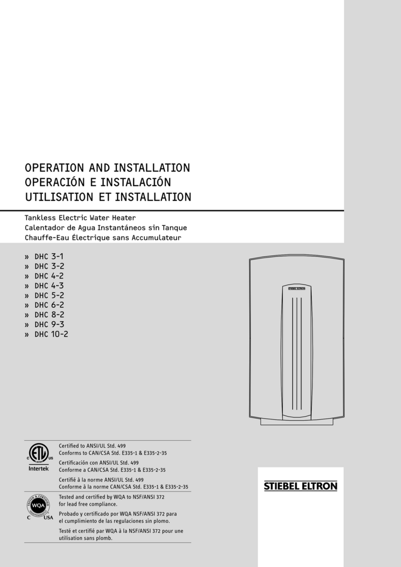 STIEBEL ELTRON DHC 3-1 Operation and installation