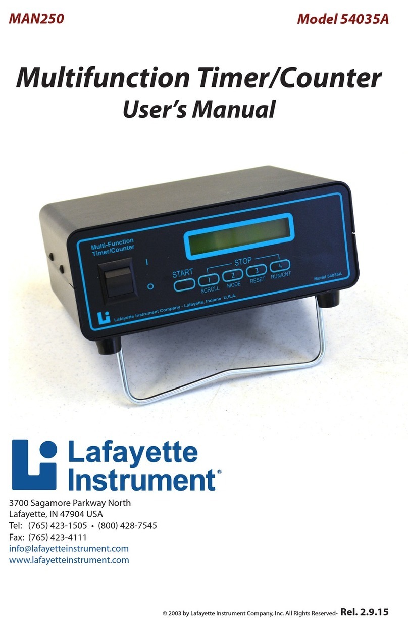 Lafayette 54035A user manual