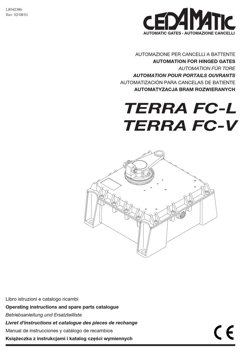 cedamatic TERRA FC-L Operating instructions and spare parts catalogue