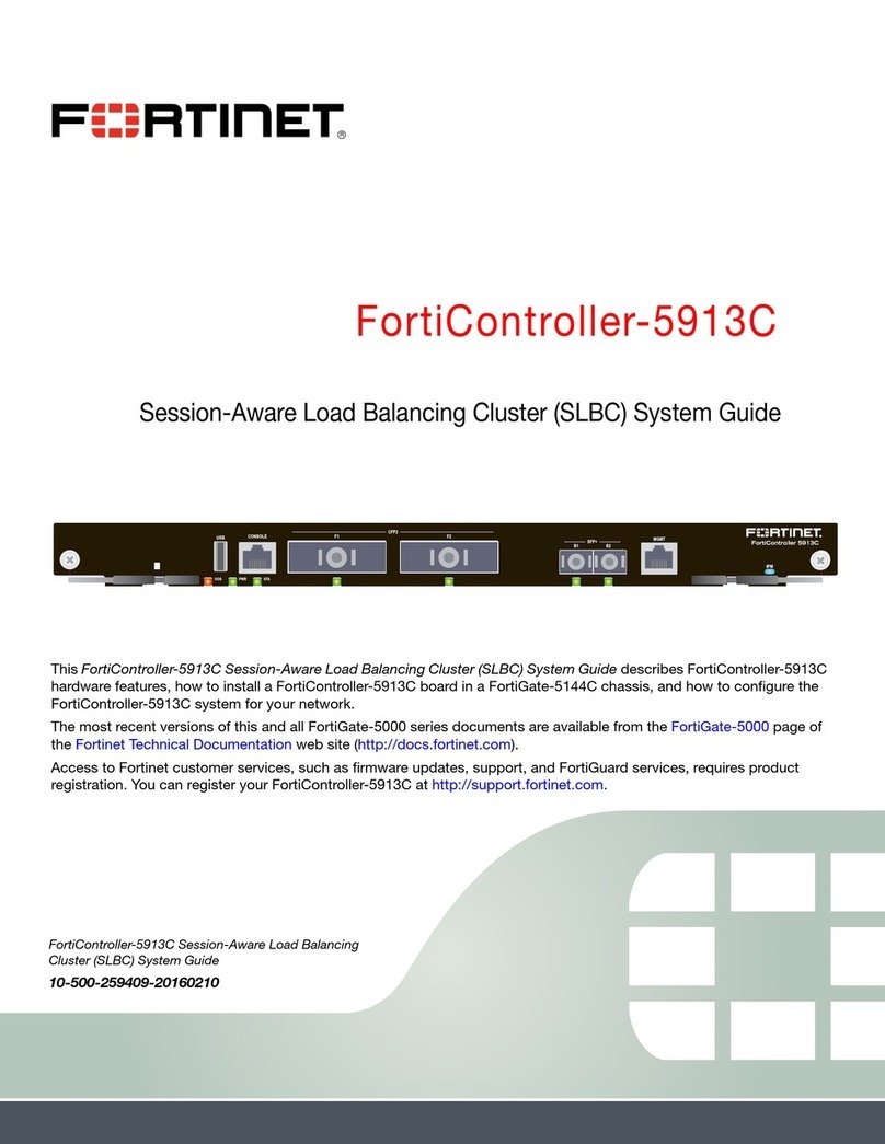 Fortinet FortiController-5913C System guide