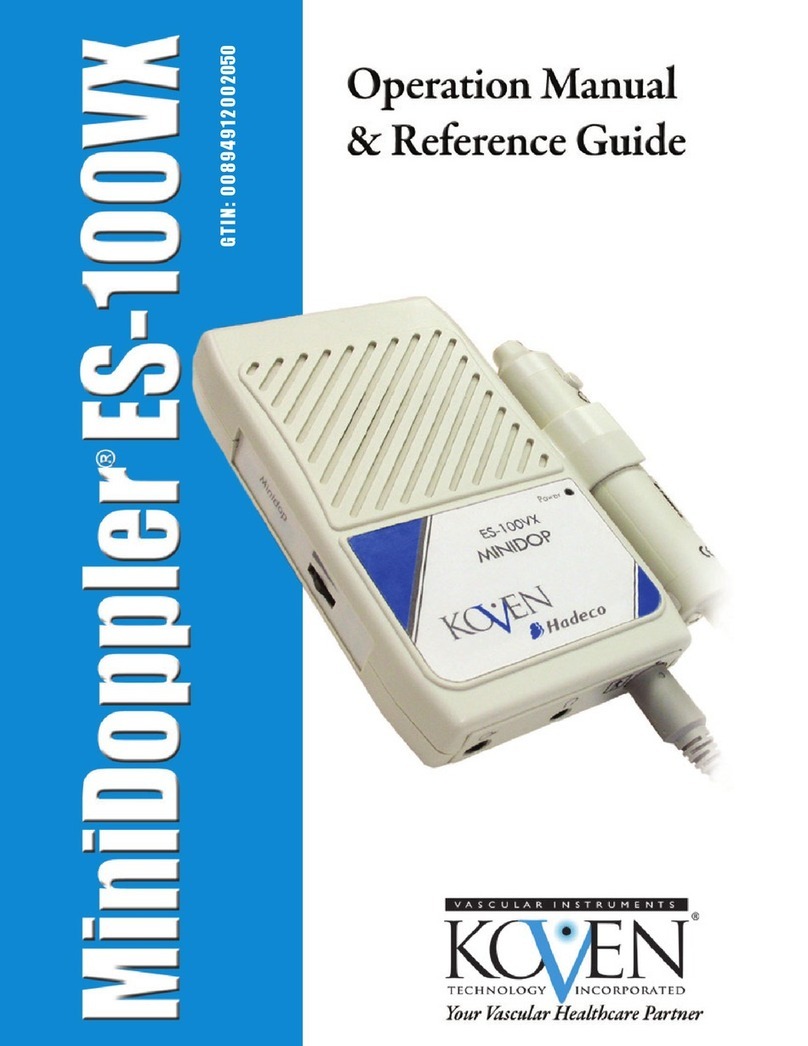 Hadeco Koven MiniDoppler ES-100VX Operation manual & reference guide