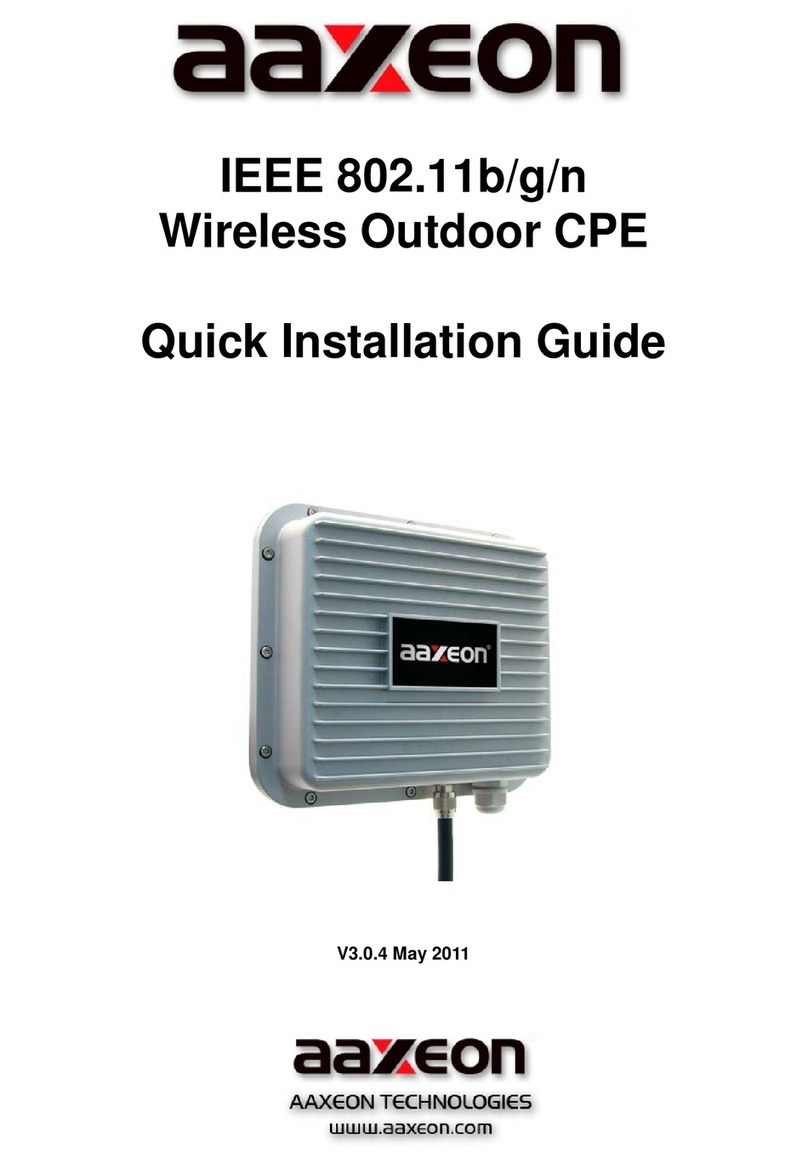 AAxeon APX-3100 Quick installation guide