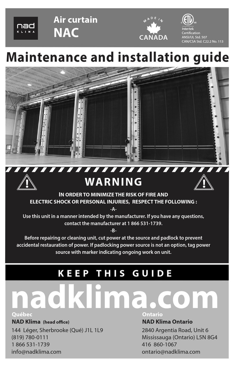 NADklima NAC Series Maintenance and installation guide