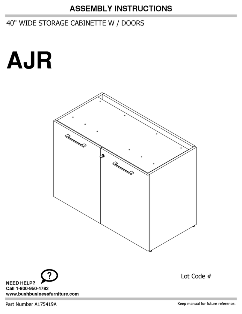 Bush Business Furniture AJR 22SD40AC Assembly instructions Bush Business Furniture AJR 22SD40AC Assembly instructions