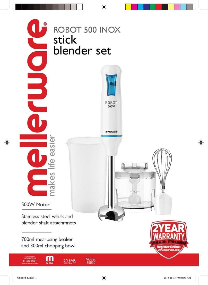 creative housewares mellerware ROBOT 500 INOX manual