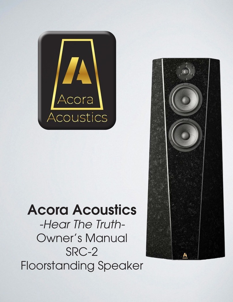 Acora Acoustics SRC-2 User manual