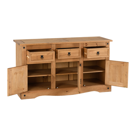 Seconique Corona 3 Door 3 Drawer Sideboard User manual Seconique Corona 3 Door 3 Drawer Sideboard User manual