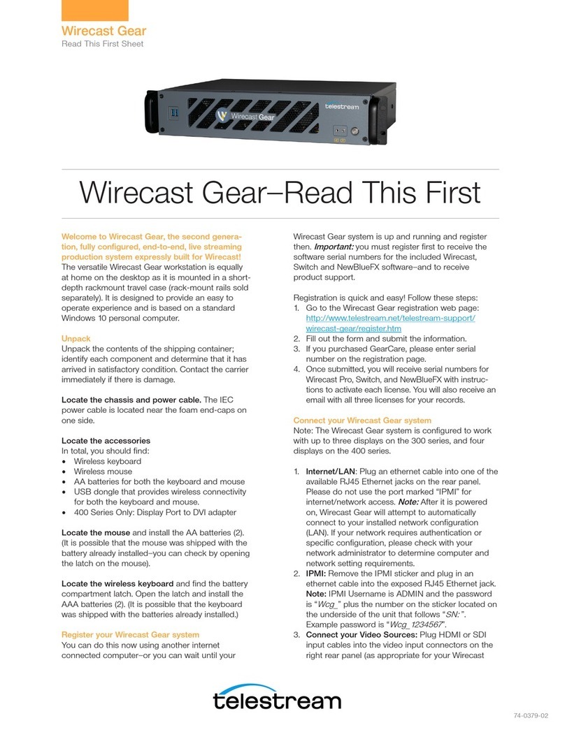 Telestream Wirecast Gear Read this first