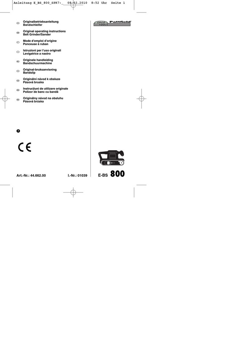 Ergo tools Pattfield E-BS 800 Original operating instructions