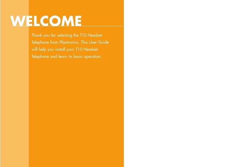 Plantronics T10 User manual