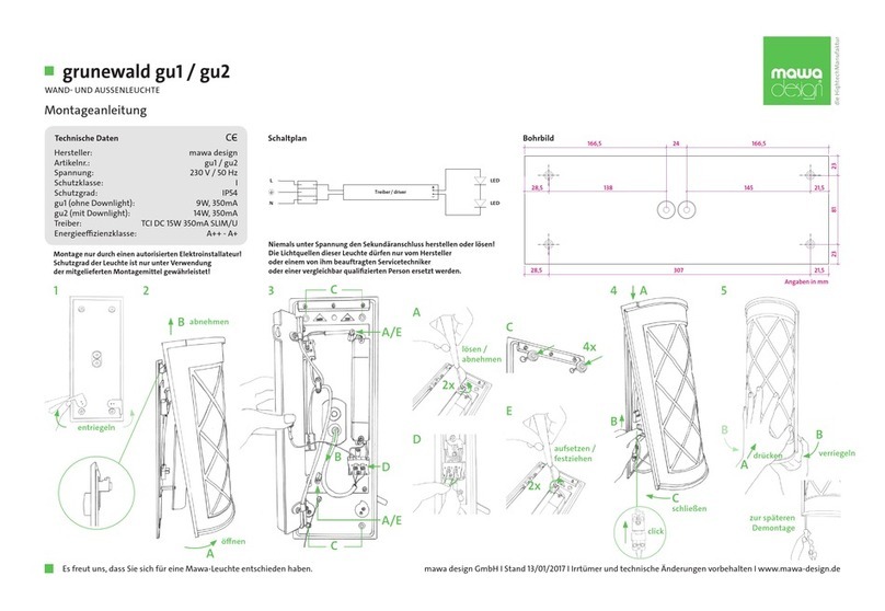 Mawa Design Grunewald gu1 Mounting instructions